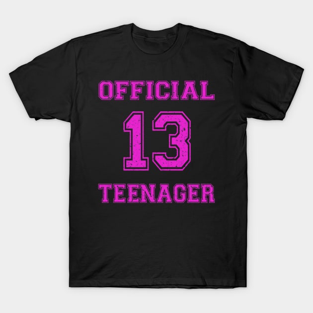 Official Teenager 13th Birthday Funny 13 Years Old T-Shirt by OHC t-shirt